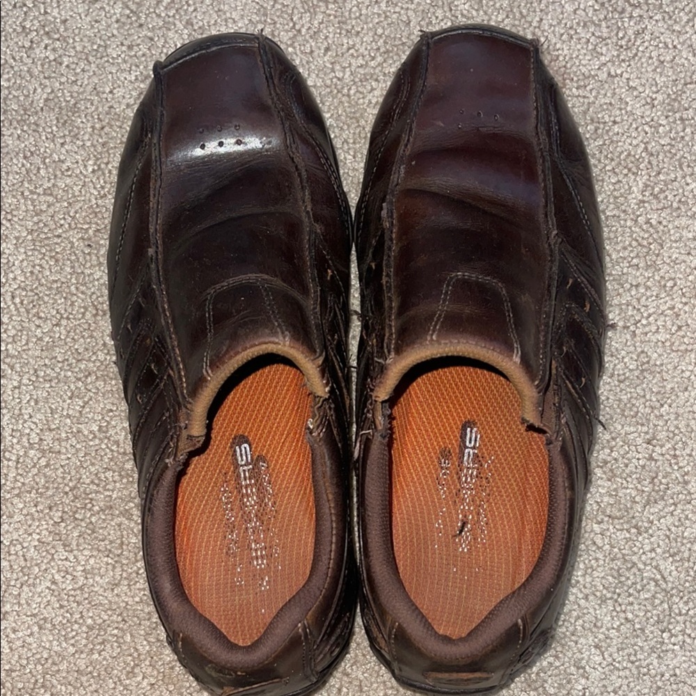 Skechers Men's Brown Diameter Casual Slip On Shoes. Size 9.5 Extra Wide